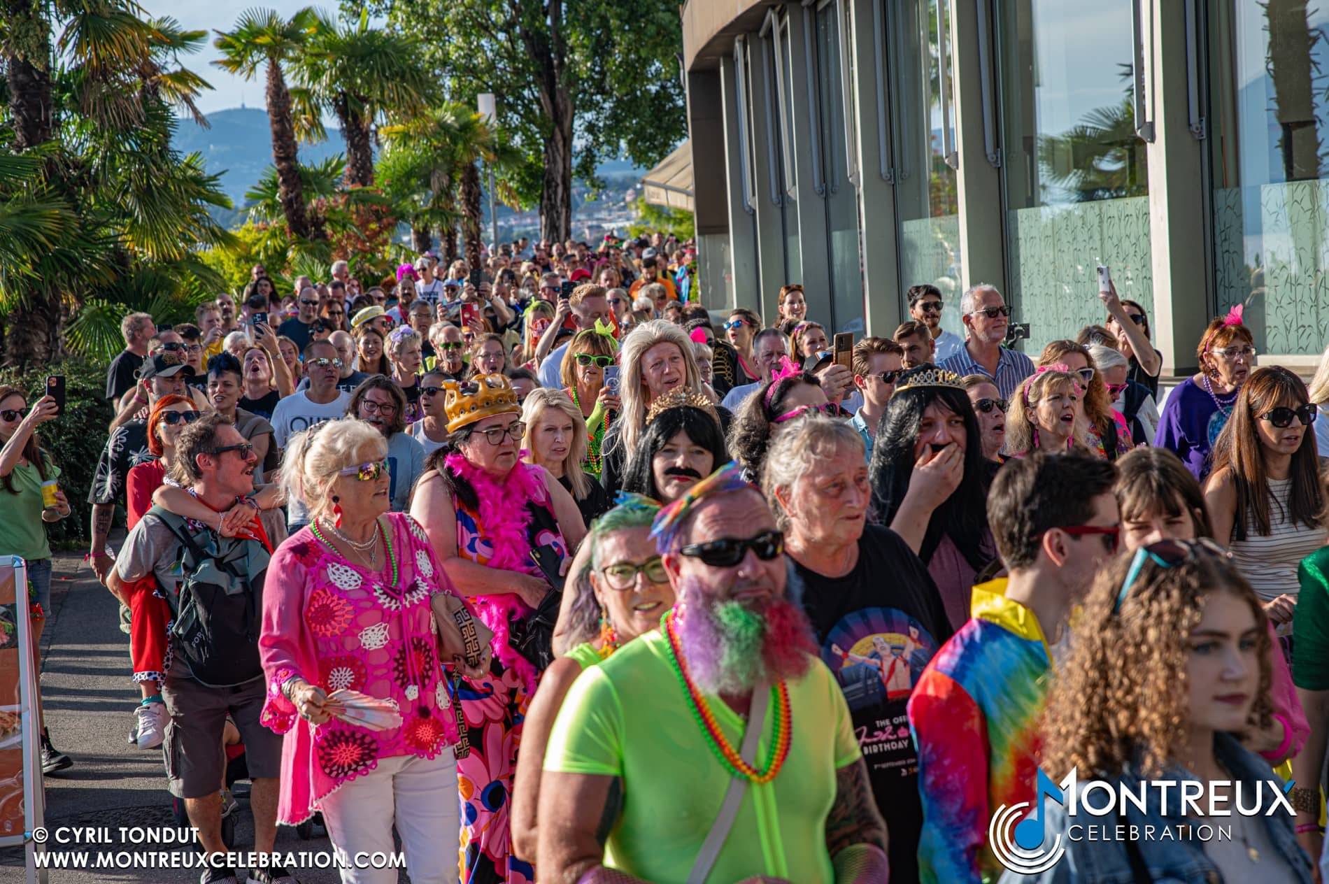 The lakeside parade